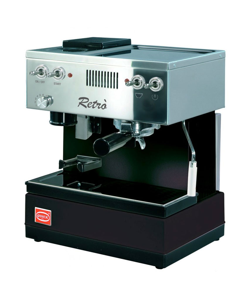 QUICK MILL - MOD.0835 Schwarz-Edelstahl +plus+ Quickmill Sudlade